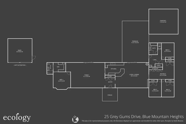 Floorplan of Homely house listing, 25 Grey Gums Drive, Blue Mountain Heights QLD 4350
