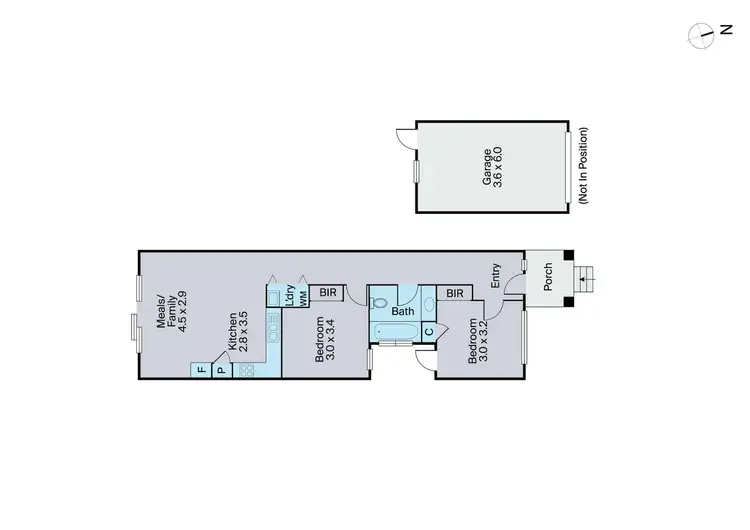 Floorplan of Homely unit listing, 25 Fadden Mews, Officer VIC 3809