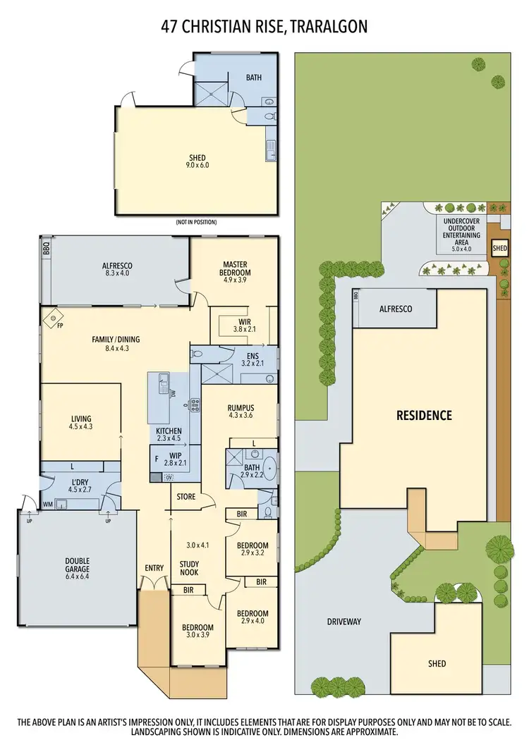 Floorplan of Homely house listing, 47 Christian Rise, Traralgon VIC 3844