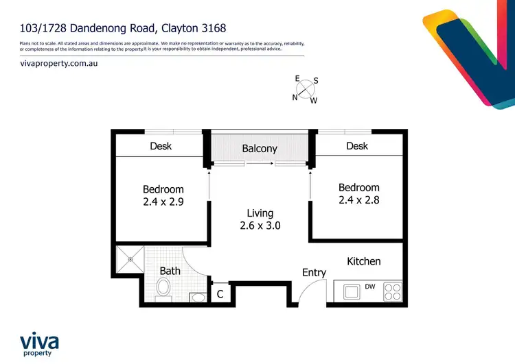 Floorplan of Homely apartment listing, 103/1728 Dandenong Road, Clayton VIC 3168