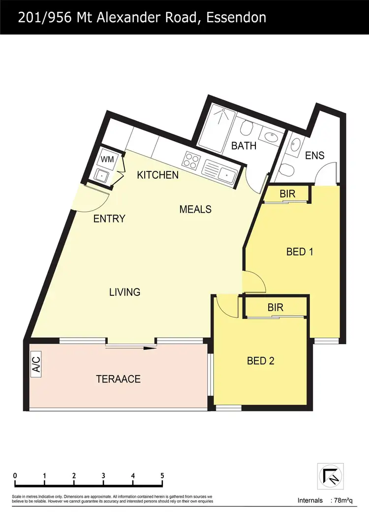 Floorplan of Homely apartment listing, 201/956 Mount Alexander Road, Essendon VIC 3040