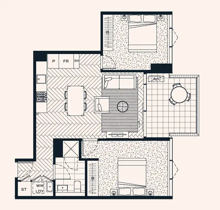 Floorplan of Homely apartment listing, 1104/381 Docklands Drive, Docklands VIC 3008