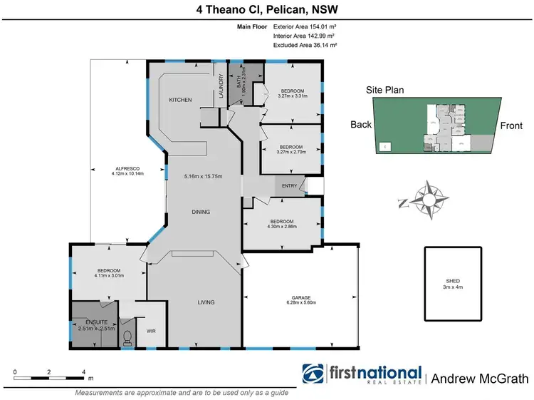 Floorplan of Homely house listing, 4 Theano Close, Pelican NSW 2281