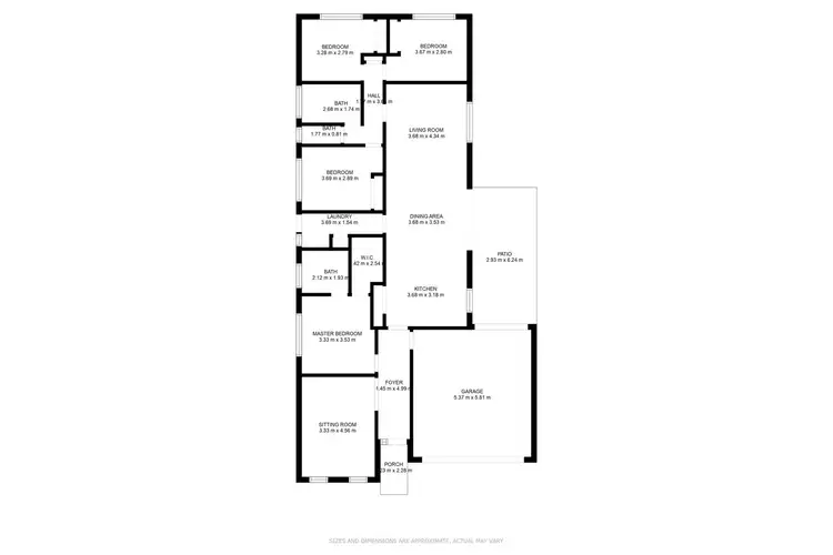 Floorplan of Homely house listing, 10 Cook Street, Caroline Springs VIC 3023