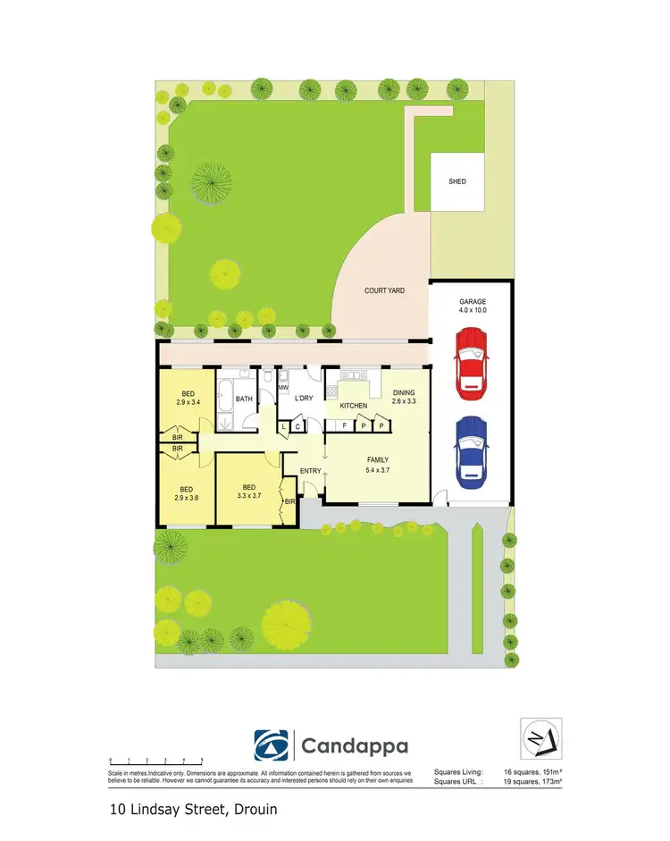 Floorplan of Homely house listing, 10 Lindsay Street, Drouin VIC 3818