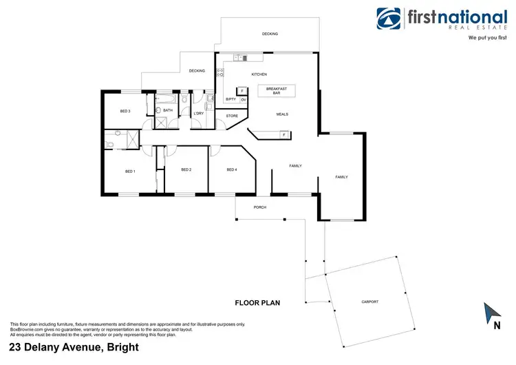 Floorplan of Homely house listing, 23 Delany Avenue, Bright VIC 3741