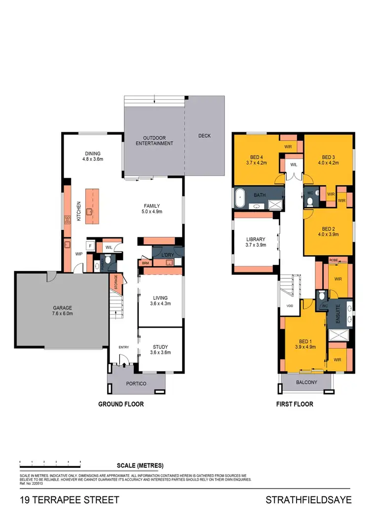 Floorplan of Homely house listing, 19 Terrapee Street, Strathfieldsaye VIC 3551