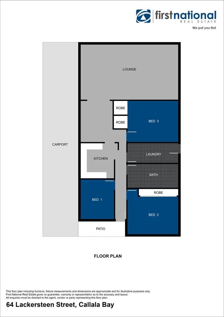 Floorplan of Homely house listing, 64 Lackersteen Street, Callala Bay NSW 2540