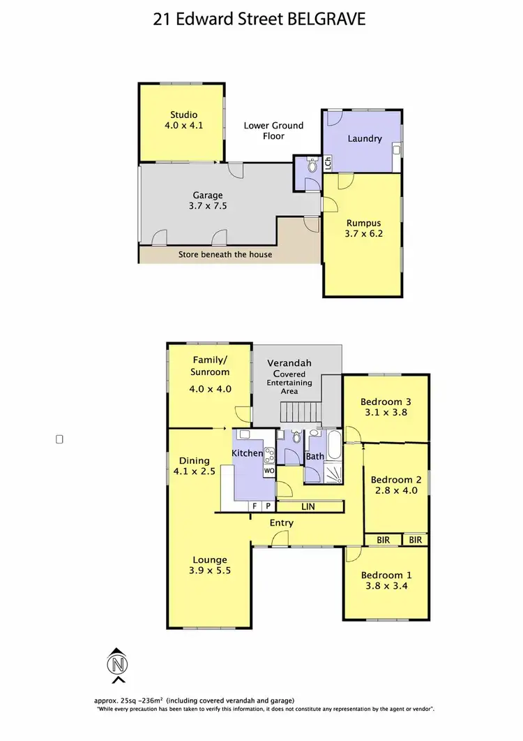 Floorplan of Homely house listing, 21 Edward Street, Belgrave VIC 3160