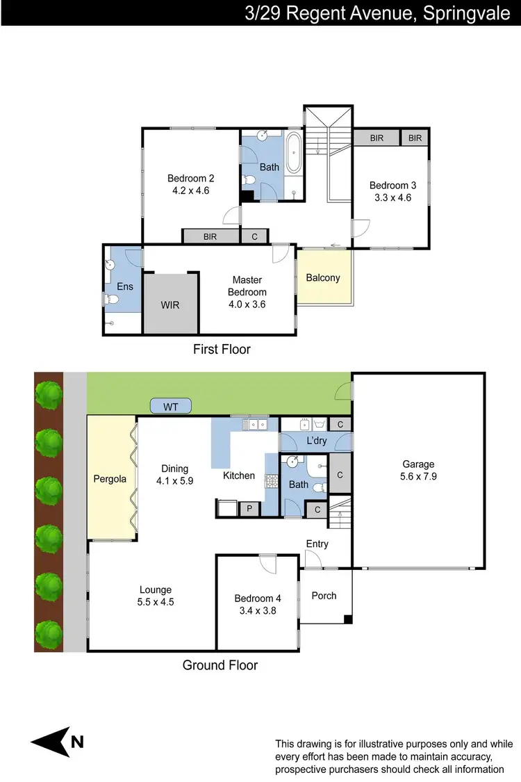 Floorplan of Homely townhouse listing, 3/29 Regent Avenue, Springvale VIC 3171