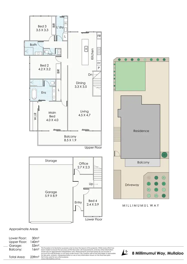 Floorplan of Homely house listing, 8 Millimumul Way, Mullaloo WA 6027
