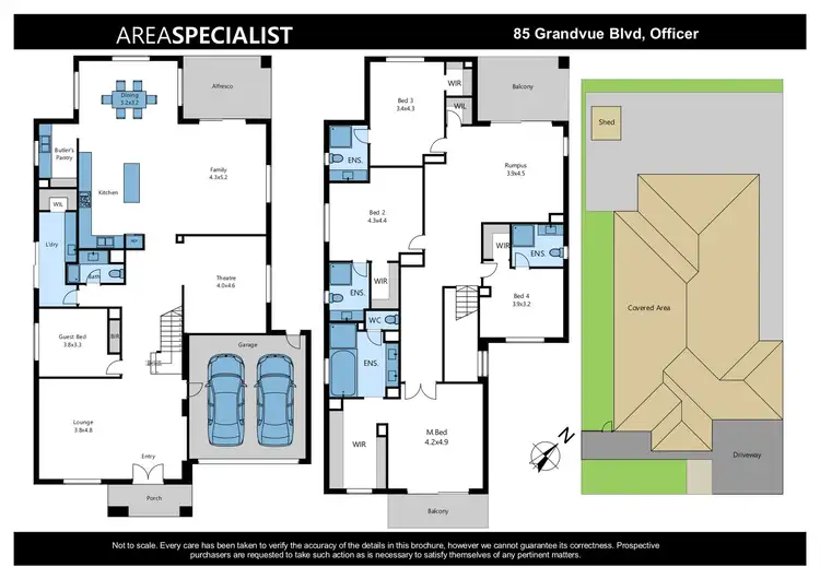 Floorplan of Homely house listing, 85 Grandvue Boulevard, Officer VIC 3809