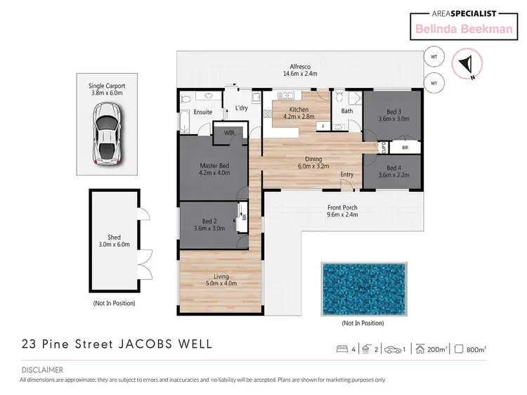 Floorplan of Homely house listing, 23 Pine Street, Jacobs Well QLD 4208
