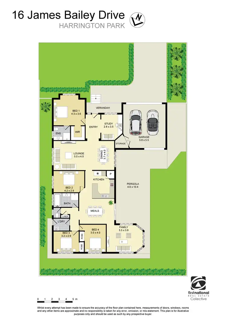 Floorplan of Homely house listing, 16 James Bailey Drive, Harrington Park NSW 2567