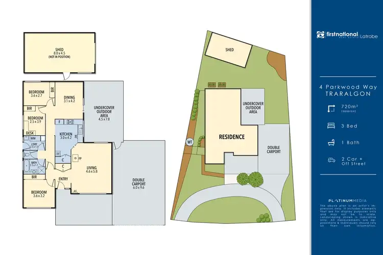 Floorplan of Homely house listing, 4 Parkwood Way, Traralgon VIC 3844