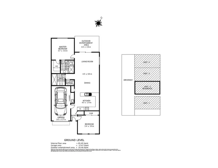 Floorplan of Homely unit listing, 2/20 Camborne Street, Kleinton QLD 4352