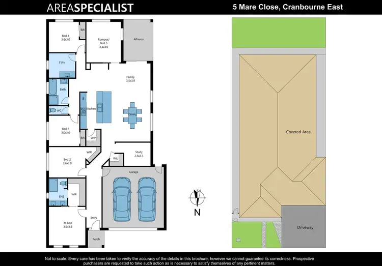 Floorplan of Homely house listing, 5 Mare Close, Cranbourne East VIC 3977