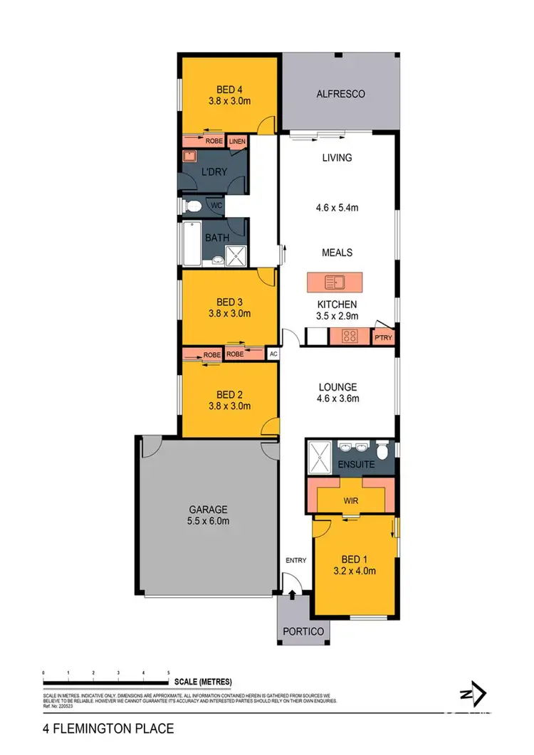 Floorplan of Homely house listing, 4 Flemington Place, Ascot VIC 3551