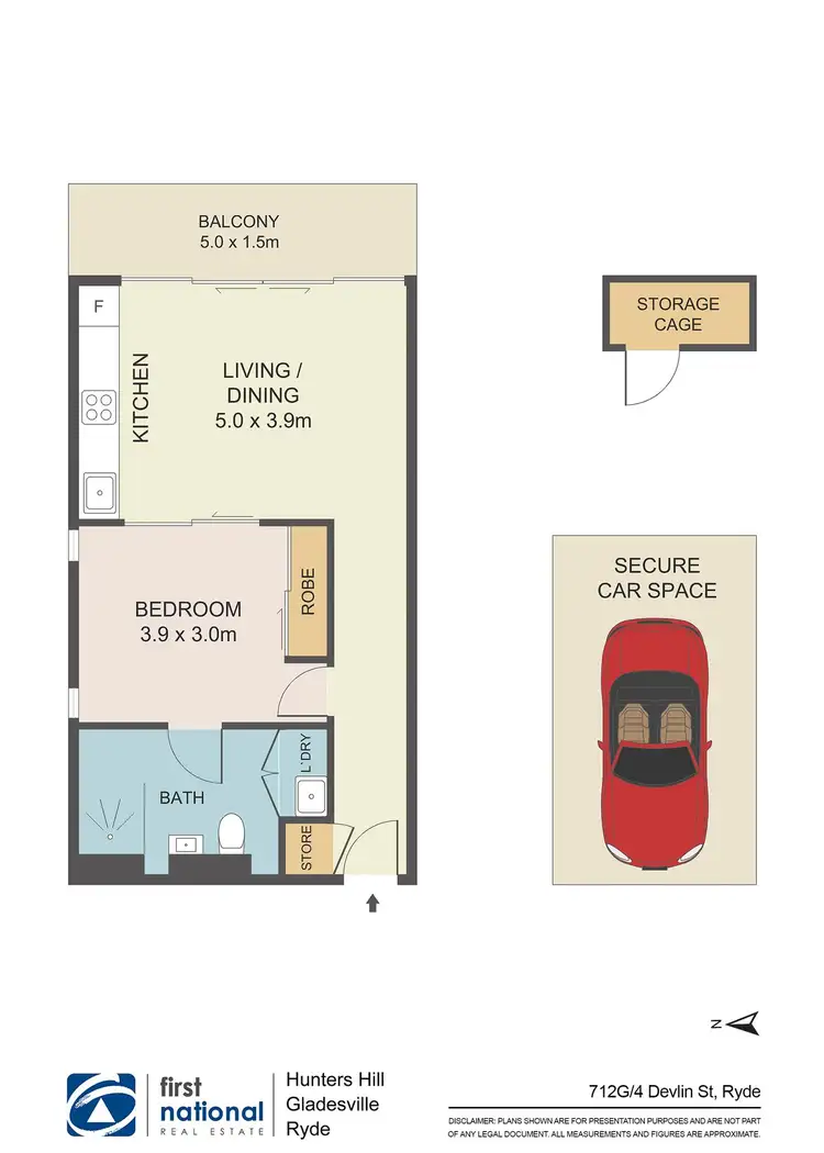 Floorplan of Homely apartment listing, 712/4 Devlin Street, Ryde NSW 2112