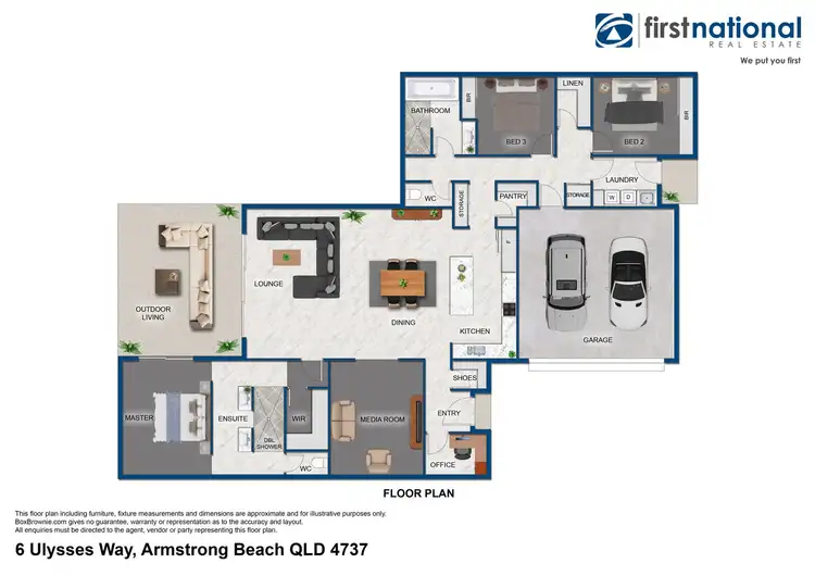 Floorplan of Homely house listing, 6 Ulysses Way, Armstrong Beach QLD 4737