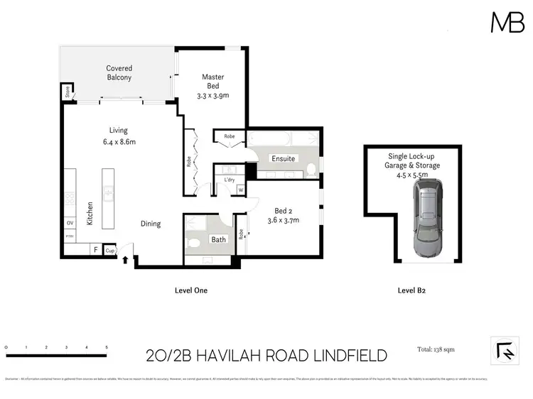Floorplan of Homely apartment listing, 20/2B Havilah Road, Lindfield NSW 2070