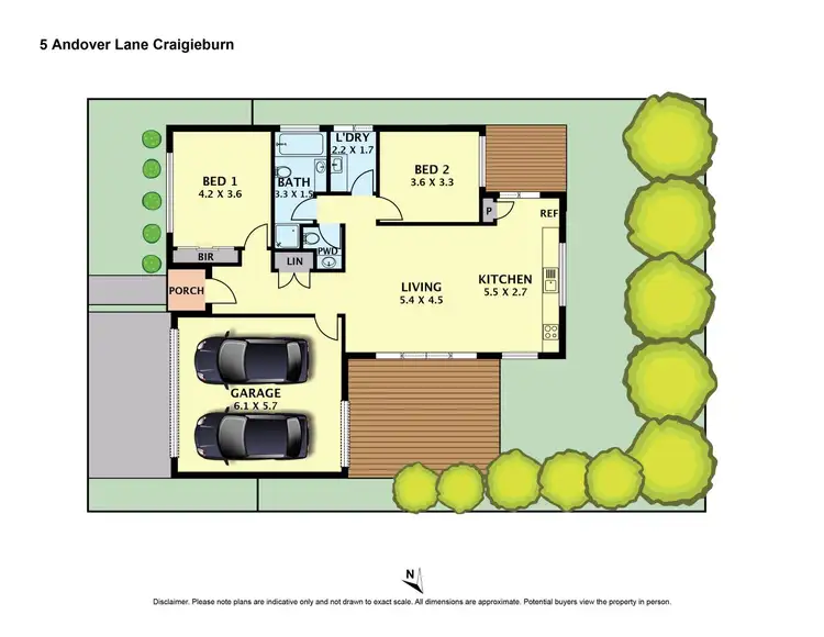 Floorplan of Homely house listing, 5 Andover Lane, Craigieburn VIC 3064