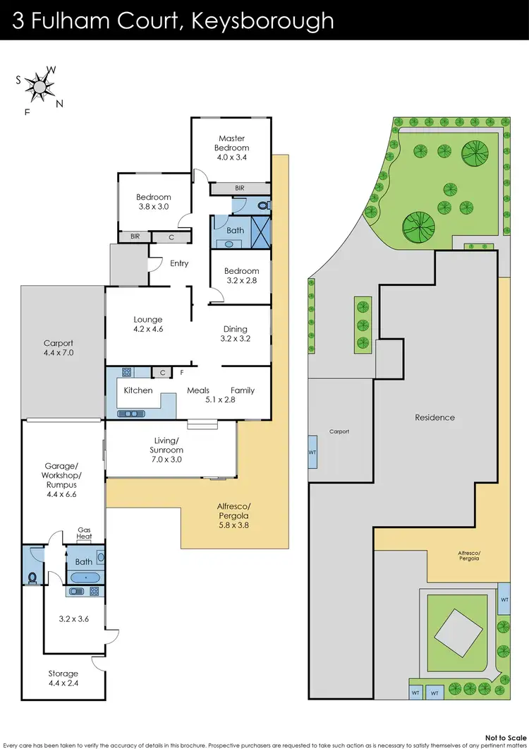 Floorplan of Homely house listing, 3 Fulham Court, Keysborough VIC 3173