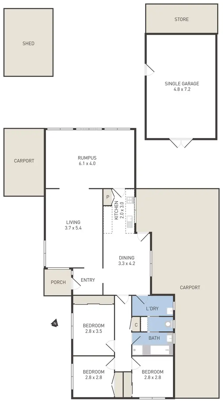 Floorplan of Homely house listing, 10 Morrison Crescent, Sunshine West VIC 3020