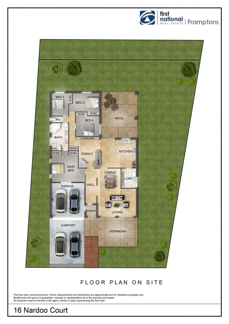 Floorplan of Homely house listing, 16 Nardoo Court, Sadadeen NT 870
