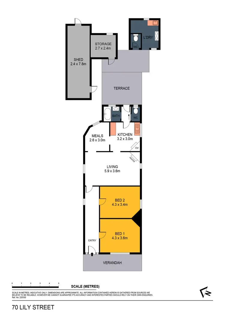Floorplan of Homely house listing, 70 Lily Street, Bendigo VIC 3550