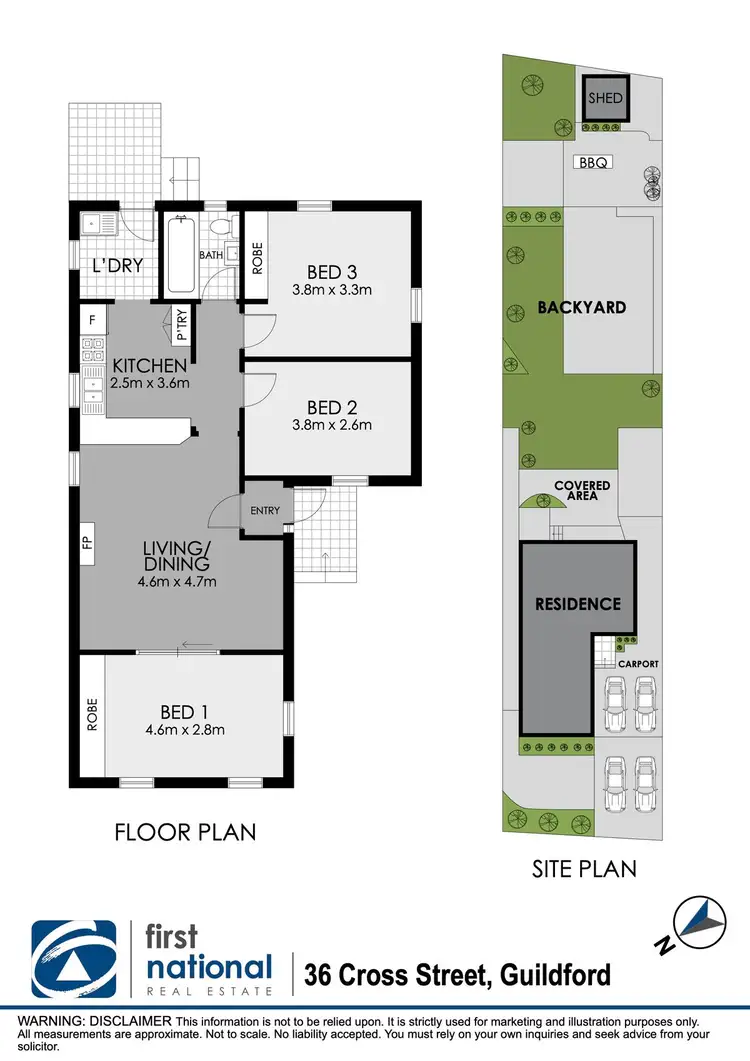 Floorplan of Homely house listing, 36 Cross Street, Guildford NSW 2161