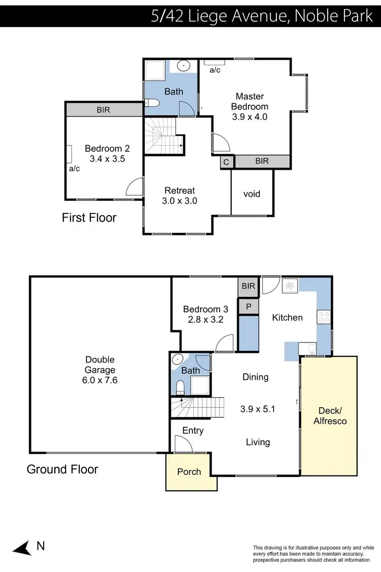 Floorplan of Homely townhouse listing, 5/42 Liege Avenue, Noble Park VIC 3174