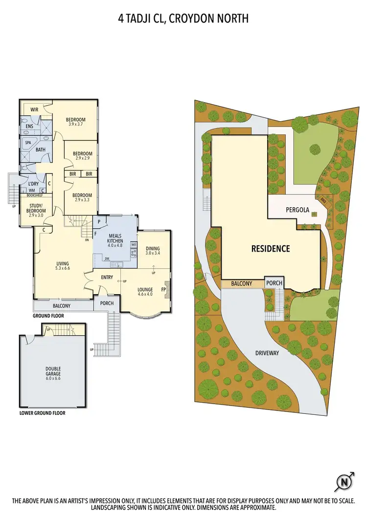 Floorplan of Homely house listing, 4 Tadji Close, Croydon North VIC 3136