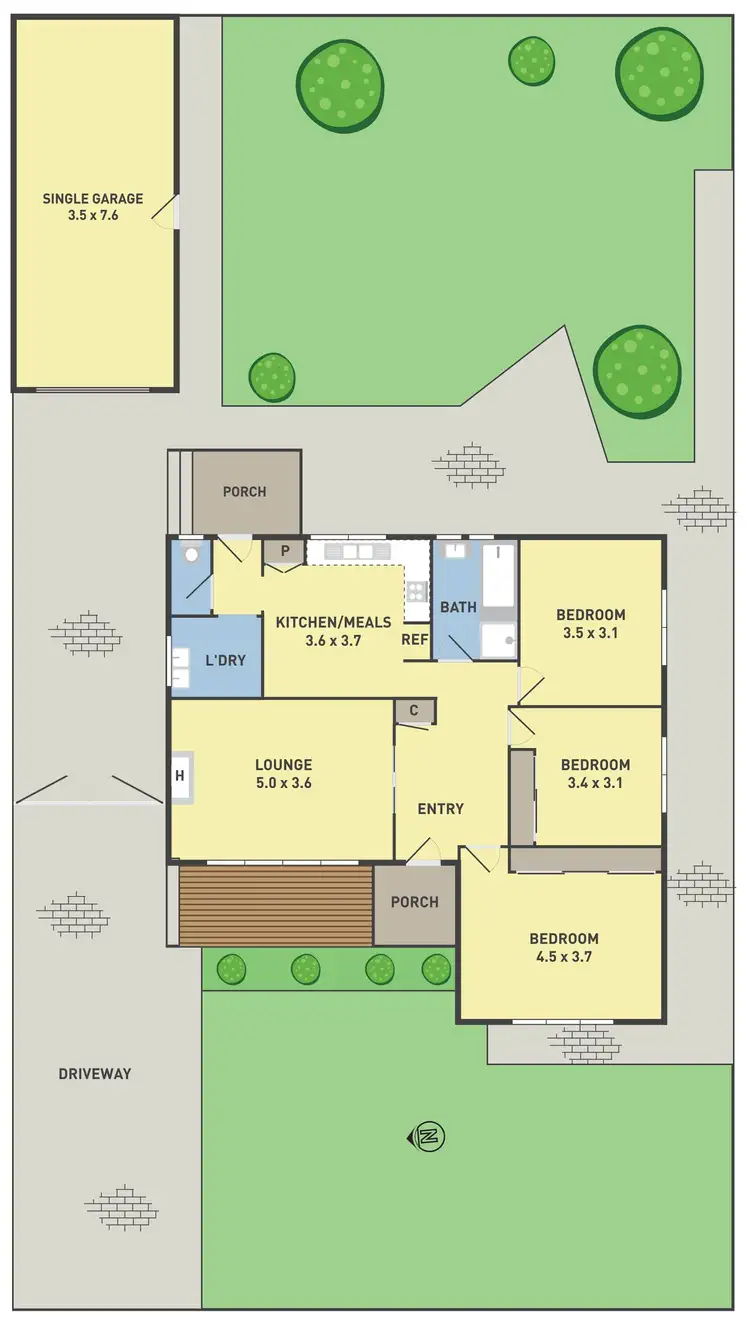 Floorplan of Homely house listing, 31 Cannon Street, Sunshine VIC 3020
