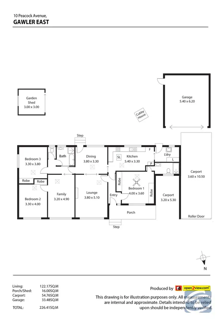 Floorplan of Homely house listing, 10 Peacock Avenue, Gawler East SA 5118