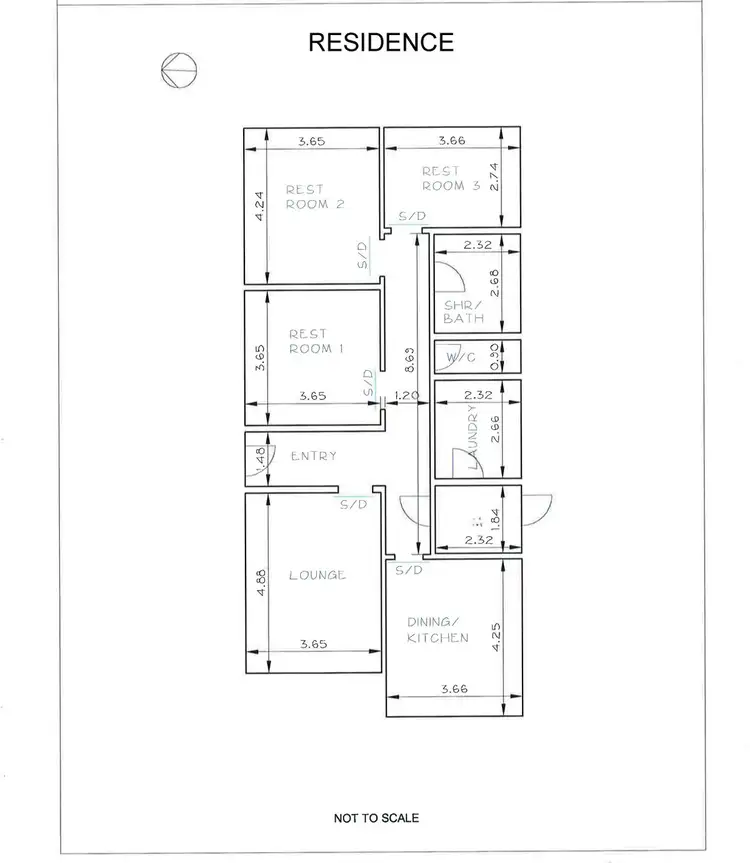Floorplan of Homely house listing, 5 Mc Carthy Avenue, Numurkah VIC 3636