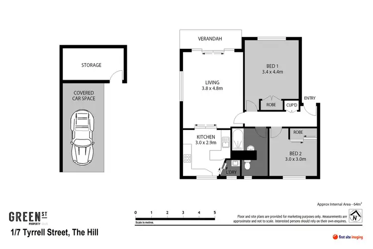 Floorplan of Homely apartment listing, 1/7 Tyrrell Street, The Hill NSW 2300