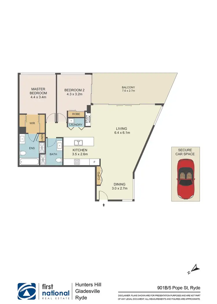 Floorplan of Homely apartment listing, 901B/5 Pope Street, Ryde NSW 2112