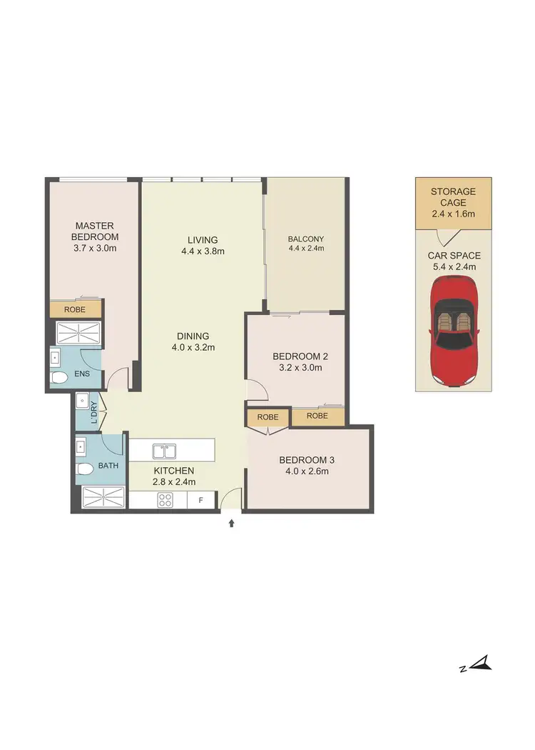 Floorplan of Homely apartment listing, 308E/41 Belmore Street, Ryde NSW 2112