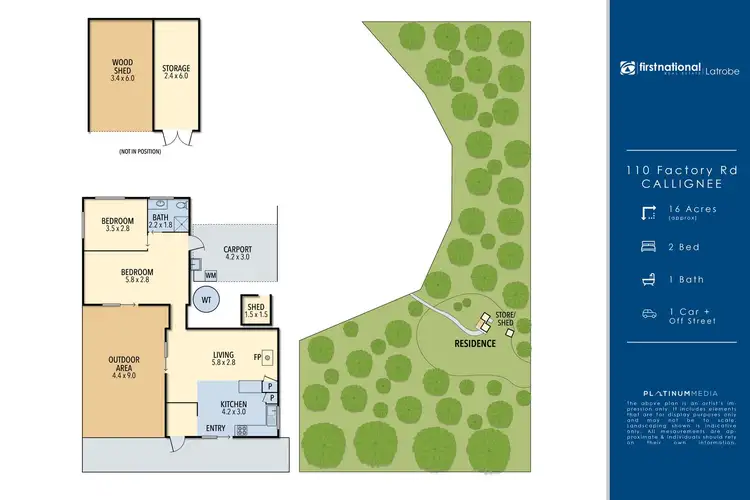 Floorplan of Homely house listing, 110 Factory Road, Callignee VIC 3844