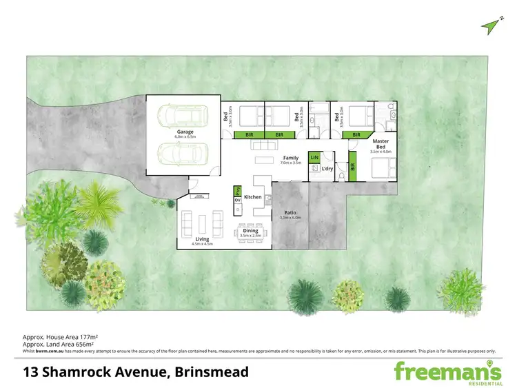 Floorplan of Homely house listing, 13 Shamrock Avenue, Brinsmead QLD 4870