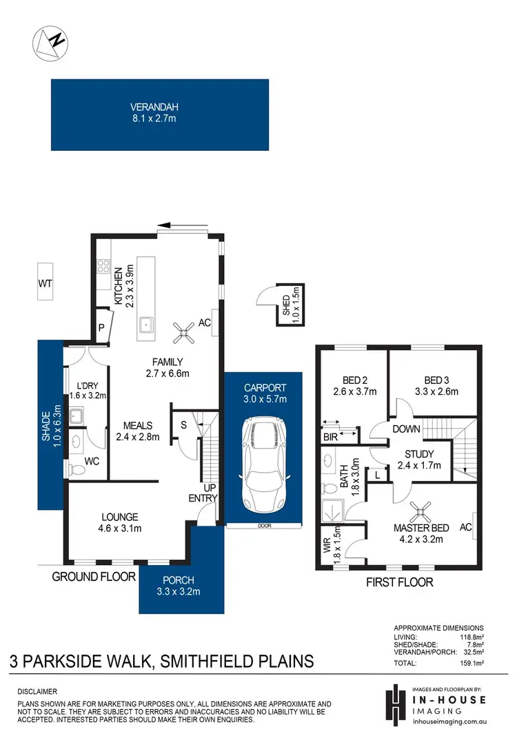 Floorplan of Homely house listing, 3 Parkside Walk, Smithfield Plains SA 5114