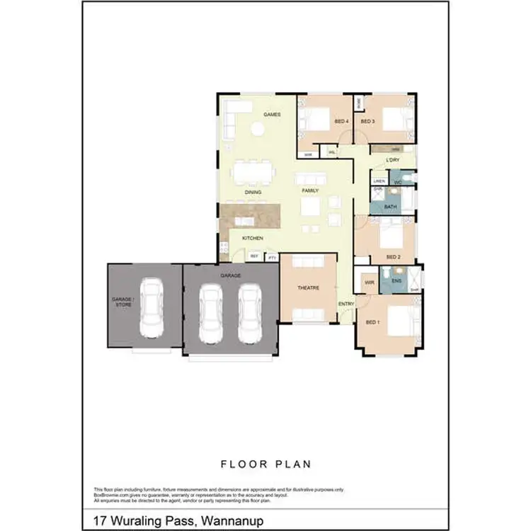 Floorplan of Homely house listing, 17 Wuraling Pass, Wannanup WA 6210