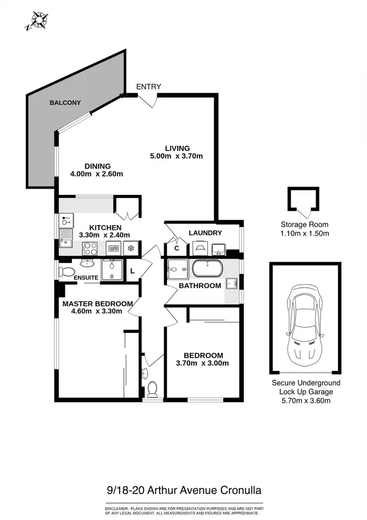 Floorplan of Homely unit listing, 9/18-20 Arthur Avenue, Cronulla NSW 2230