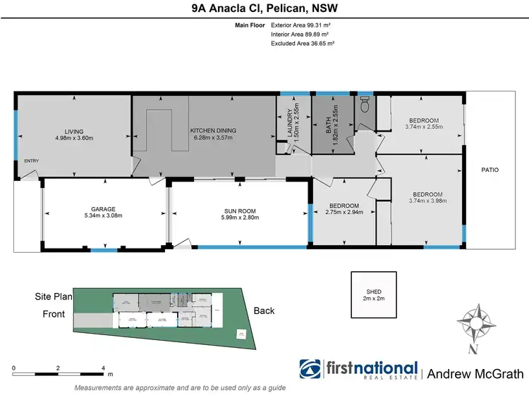 Floorplan of Homely house listing, 9A Anacla Close, Pelican NSW 2281