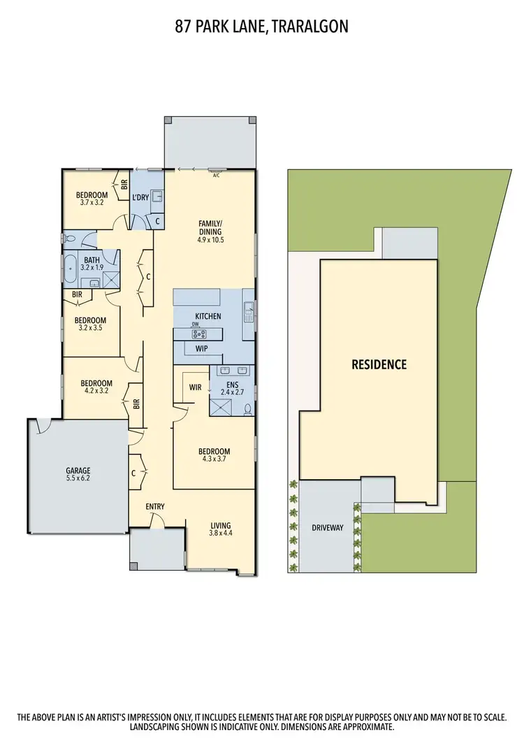 Floorplan of Homely house listing, 87 Park Lane, Traralgon VIC 3844