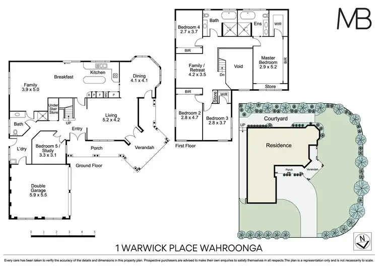 Floorplan of Homely house listing, 1 Warwick Place, Wahroonga NSW 2076