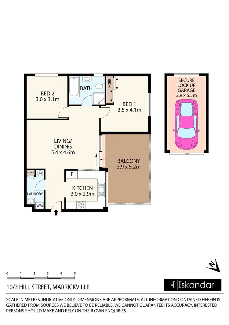 Floorplan of Homely apartment listing, 10/3 Hill Street, Marrickville NSW 2204