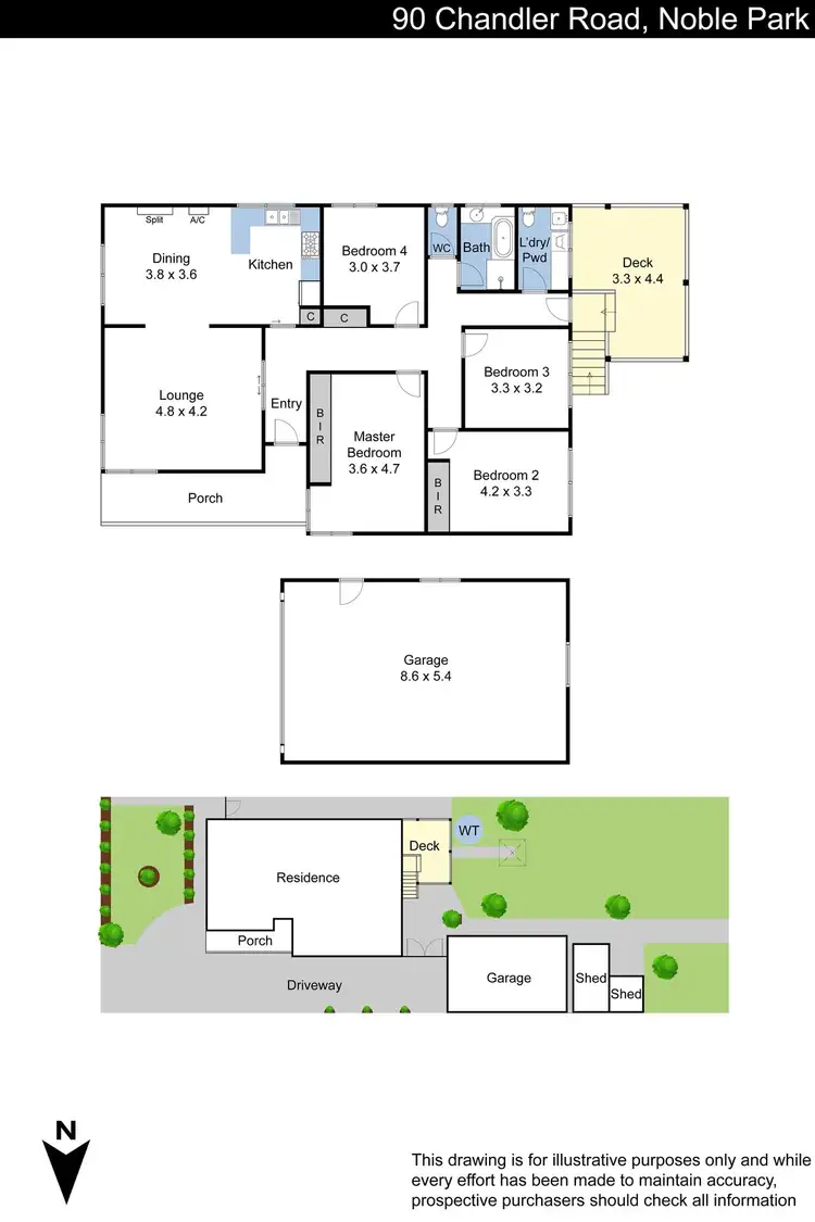 Floorplan of Homely house listing, 90 Chandler Road, Noble Park VIC 3174
