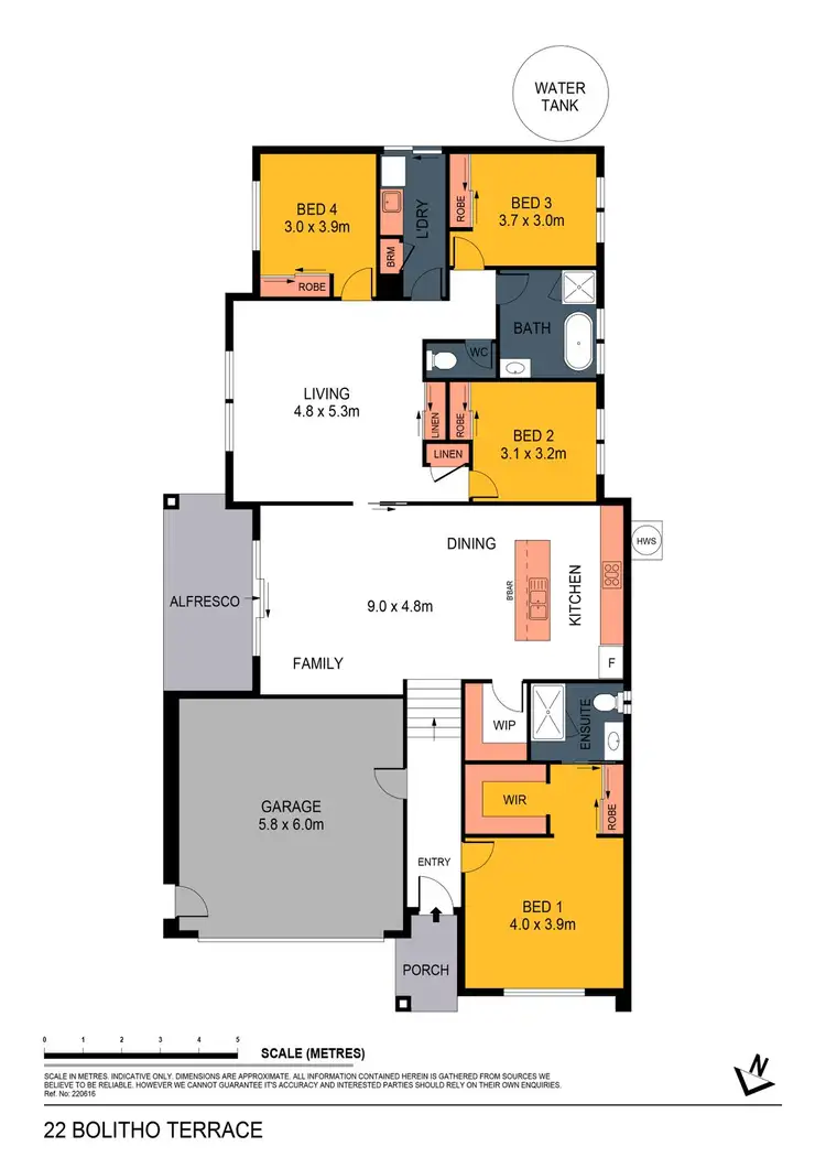 Floorplan of Homely house listing, 22 Bolitho Terrace, Maiden Gully VIC 3551
